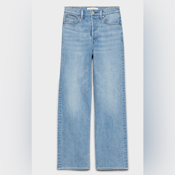 Like new Denim Forum The Arlo High Rise Straight 28L - Picture 6 of 7